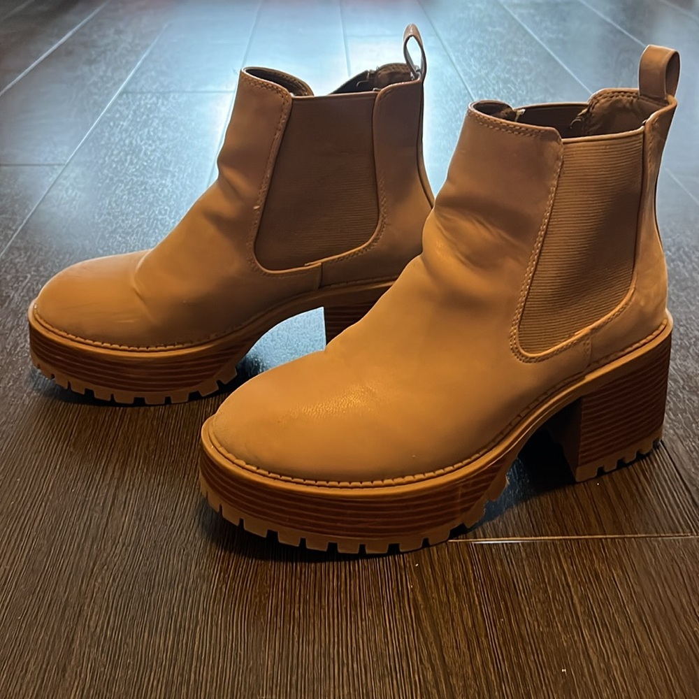 Tan Suede Booties